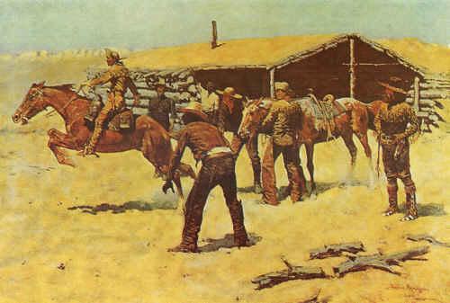Frederick Remington Coming and Going of the Pony Express Germany oil painting art